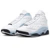 With box 13s jumpman 13 basketball shoes men Playoffs Wheat Black Flint Wolf Grey University Blue University Blue mens trainers outdoor sports sneakers