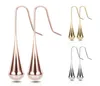 Boucles d'oreilles pour femmes, bijoux à la mode, boucles d'oreilles en forme de goutte en acier titane, boucles d'oreilles exagérées en acier titane, usine entière4411666