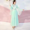 Bühnenkleidung Altes chinesisches Kostüm Fee Cosplay Frauen Mädchen Hanfu Kleid Stickerei Blumen Kinder Tang-Anzug Festival Outfit Volkstanz