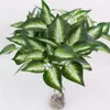 European countryside Garden Plant Green Real Touch Leaf Large Duck Leaf shaped Artificial Flowers Plastic Greenery Plant2562