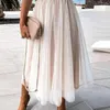 カジュアルドレスヴィンテージの女性ドレスメッシュパッチワークレーススタンドカラー大裾エレガントな夏デートパーティーウェアプロムブラックXLベスティドス