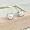 Boucles d'oreilles de luxe en or Sterling 925, crochet en fil torsadé, boucles d'oreilles en perles, argent plaqué jaune 14 carats