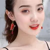 Dangle Earrings 1ペア刺繍蝶の性格ファッションHanfu Cheongsam Ear Hook