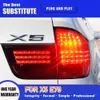 Lampada posteriore Accessori auto Streamer dinamico Indicatore di direzione per BMW X5 E70 Fanale posteriore a LED 07-13 Freno Retromarcia Parcheggio Luce di marcia