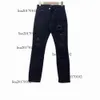 2023 Designer dżinsy High Street Purple for Men Haftery Pants Women Overize Ripped Patch Hole Denim prosta moda streetwear Slim Blue