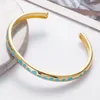 Bracelets de charme 2024 Mode Mignon Pour Femmes Coréen Doux Plaqué Or Réglable Goutte D'huile Coloré Coeur Ouvert Bracelet Bijoux