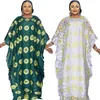 Roupas étnicas Lace Africano Dashiki Vestido para 2024 Mulheres Abaya Dubai Marroquino Kaftan Solto Maxi Vestidos Tradicionais Boubou África