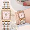 WWOOR montre pour femme élégante originale diamant dames robe montres de luxe en acier inoxydable étanche Date Quartz montre-bracelet Reloj 240131