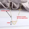 Pendentif Colliers Romantique En Acier Inoxydable Forme De Coeur Dames Collier Pour Femmes De Mariage À La Mode Bande De Fiançailles Bijoux Cadeau Réglable