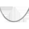 15 mm 100 S925 Sterling Srebrna cyrkonia Aaaa Tennis Choker Krótki naszyjnik dla kobiet Bridal Fine Jewelry Prezent 240123