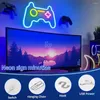 Nattljus Neon Sign Teenager Boy Room -dekoration drivs av USB -spelkontroller Light Player Playe
