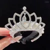 Hair Accessories Crown Headwear Children's Meatball Head Torsion Clamp Girls' Horsetail Buckle Complementos De Moda Sparkling