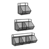 Kitchen Storage Adhesives Small Metal Basket Farm Food Mesh Tray Fruit Shelf Vegetable