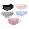 Scarves Face Veil Solid Color Outdoor Shield Silk Gini Mask Summer Sunscreen Driving Womne Sun Hats