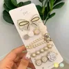 False Eyelashes Korean Girl Shiny Crystal Hair Pins Handmade Designs Hairpins Fashion Luxury Pearl Clips For Women