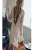 AYUALIN sexy rückenfreies Strand-Schwimmkleid Sommerkleider weißes Spitzenkleid Damen Tunika Robe Vintage Vneck Boho Vestidos Plus Size 21442930