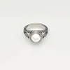 Luxe merk sieraden ring Hoge kwaliteit ronde diamanten parel damesring groothandel cadeau