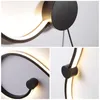 Wall Lamps Simple Linear Lamp LED Snake Shaped Decorative Light Three Color Dimming Indoor Lighting Bedside Lantren For Living Room