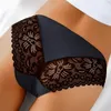 Culotte femme sous-vêtements en dentelle pour ensemble Lingerie intime Sexy slip érotique en Nylon Pantie transparente femme