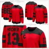 Szwy Orange 2024 Stadion Series Hockey Jerseys 86 Jack Hughes 13 Nico Hischier Men Men Młodzież