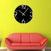 Relojes de pared Reloj redondo Decoración vintage silenciosa Número árabe Acrílico Decorativo Habitación para niños