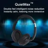 Mobiltelefonörlurar 1 More Sonoflow SE Wireless Bluetooth Active Noise Reduction Headworn Music Headsets 70H extra långsiktiga hörlurar YQ240219