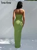 Повседневные платья Женская мода Party Club Вечерняя уличная одежда Bodycon Midi Dress 2024 Летняя одежда Оптовые товары для бизнеса