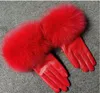 Women winter gloves Rabbit fur Lambskin Driving touch screen cool loves Plush mouth soft Genuine Leather outdoor sheepskin finger 3779626