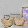 Totes Diamonds Handle Straw Bag Luxury Heart Rattan Women Handbags Travel Beach Basket Bags for Women Designer Bag Wicker Woven BagsH24219
