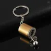 Keychains Car Speed Gearbox Keychain 6 Manual Transmission Creative Metal Key Ring Jewelry Pendant Gift 6-speed