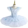 Stadium Slijtage 2024 Blauw Zwanenmeer Ballet Tutu Rok Professionele Buikdans Kostuum Fluwelen Tops Meisjes Ballerina Jurk Kinderen Volwassen