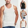 Men's Tank Tops Cotton Mens A-Shirt TankTop Undershirt GYM Ribbed Underwear Casual Comfortable