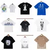 T-shirts d'été Designer T-shirts pour hommes Ink Splash Flow Paint Designers Couples Amirs Chemises de luxe à manches courtes Hip Hop Streetwear Amirs Tees 5a