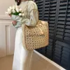 Shoulder Bags Ladies Big Straw Tassel Woven Tote for Women 2023 Trendy Summer Fasion Soulder Bag Lady andbags and Purses Beac TotesH24219