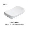 Dishes Plates Creative Pillow Modeling Good-Looking Western Plate White Ceramic Rectangar Steak El Restaurant Cold Dish Drop Delivery Otwea