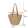 Shoulder Bags Boemian Style Beac ig Capacity andmade Straw andbag Totes Casual Travel Bag Sopping Pack Purse WomenH24219