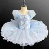 Abbigliamento da palcoscenico Tutu di balletto romantico con paillettes per ragazze Bambini Lago dei cigni Ballerina Costumi di danza per feste Abito da ballo