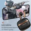 Handy-Kopfhörer Ulisten Wireless Bluetooth 5.1 Kopfhörer TWS Headset Touch Control Laufsport Stereotasten mit Mikrofon Metallic Luster YQ240219