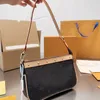 Mittelalterliche Hanf-Wille-Tasche, Unterarm-Schulter-Umhängetasche, luxuriöse Geldbörsen, Geldbörsen, brandneue Umhängetasche, Pochette-Leder-Damenkupplung