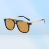 2157 Модные солнцезащитные очки Toswrdpar Eyewear Sun Glasses Designer Mens Womens Brown Case Black Metal Frame Dark 50 мм линзы для Beac6824547