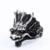 Cluster Rings Beier 316L Stainless Steel Domineering Faucet Men's Ring Punk Animal Dragon High Quality Jewelry LLBR8-682R