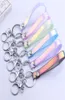 Laser Magic Color Leather Cord Lanyard Keychain Neck Straps for Car Bag USB Camera Pendant Hang Rope Mobile Phone Strap6776430