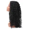 Włosy żeńskie małe kręcone włosy czarne włosy z przodu koronkowe długie włosy peruka chemiczna peruka pełna okładka głowy