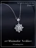 Halo-Halskette für Damen, 1 Lab-Grown-Diamant, 925er-Sterlingsilber, Kette 240123