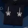 Boucles d'oreilles pendantes pour femmes, cadeaux de qualité supérieure, marque tendance classique européenne, bijoux de luxe, goutte papillon, cadeau d'anniversaire, 2024