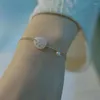Link Armbanden VENTFILLE Goud Kleur Tian Jade Armband Voor Vrouwen Meisje Lotus Wortel Bal Parel Sieraden Verjaardagscadeau Drop