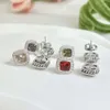 Pendientes de joyería de moda Pendientes clásicos de cable de ley 925 en plata de ley con amatista y pavé de diamantes en Ahee Jewelers