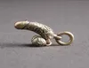 Creative brass penis pendant fun imitation chicken personality mini car key chain male genitalia7890298