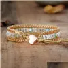 Charm Bracelets Man Punk Hiphop Bangles Tibetan Beads Curb Chain Crystal Couples Bracelet Cool Male Female Jewelry Wholesale 240130 Dhxfc