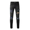 Herren Jeans Herren Jeans Purpur Jeans Damen Designer Delimd Slim Fit Motorcycle Man gestapelt Baggy Hosen Hole Jogging Jeanlck5